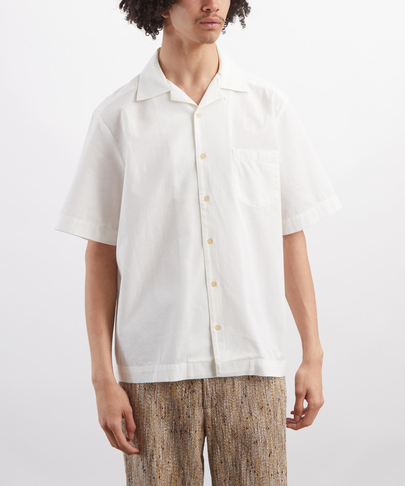A.P.C. Jude Short-Sleeve Cotton-Linen Shirt outlook
