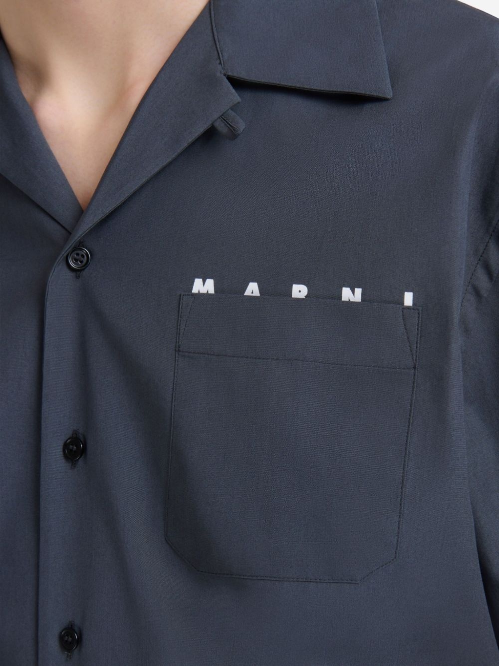 short-sleeve button-up shirt - 5