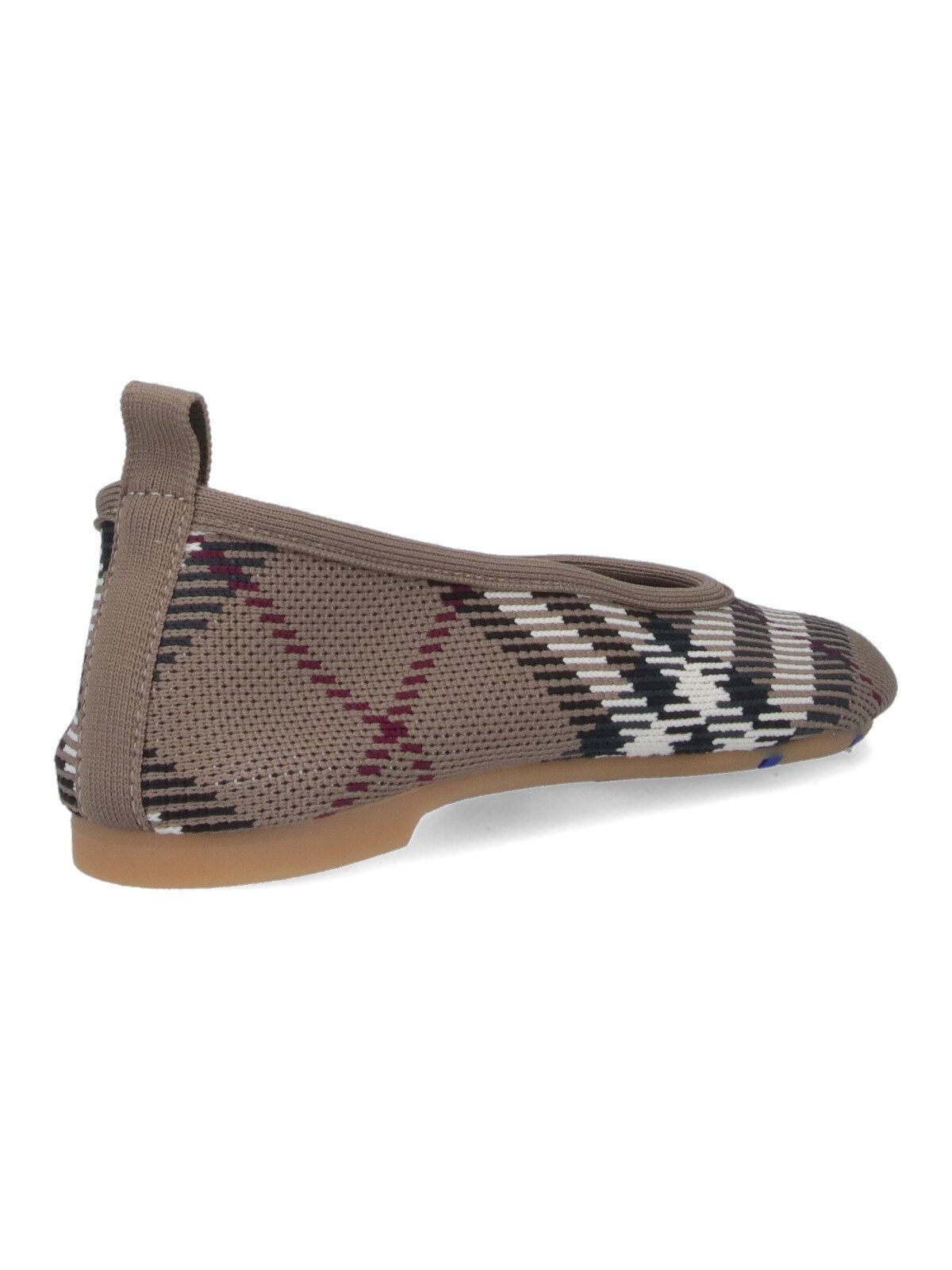 'BABY CHECK' KNIT BALLET FLATS - 4