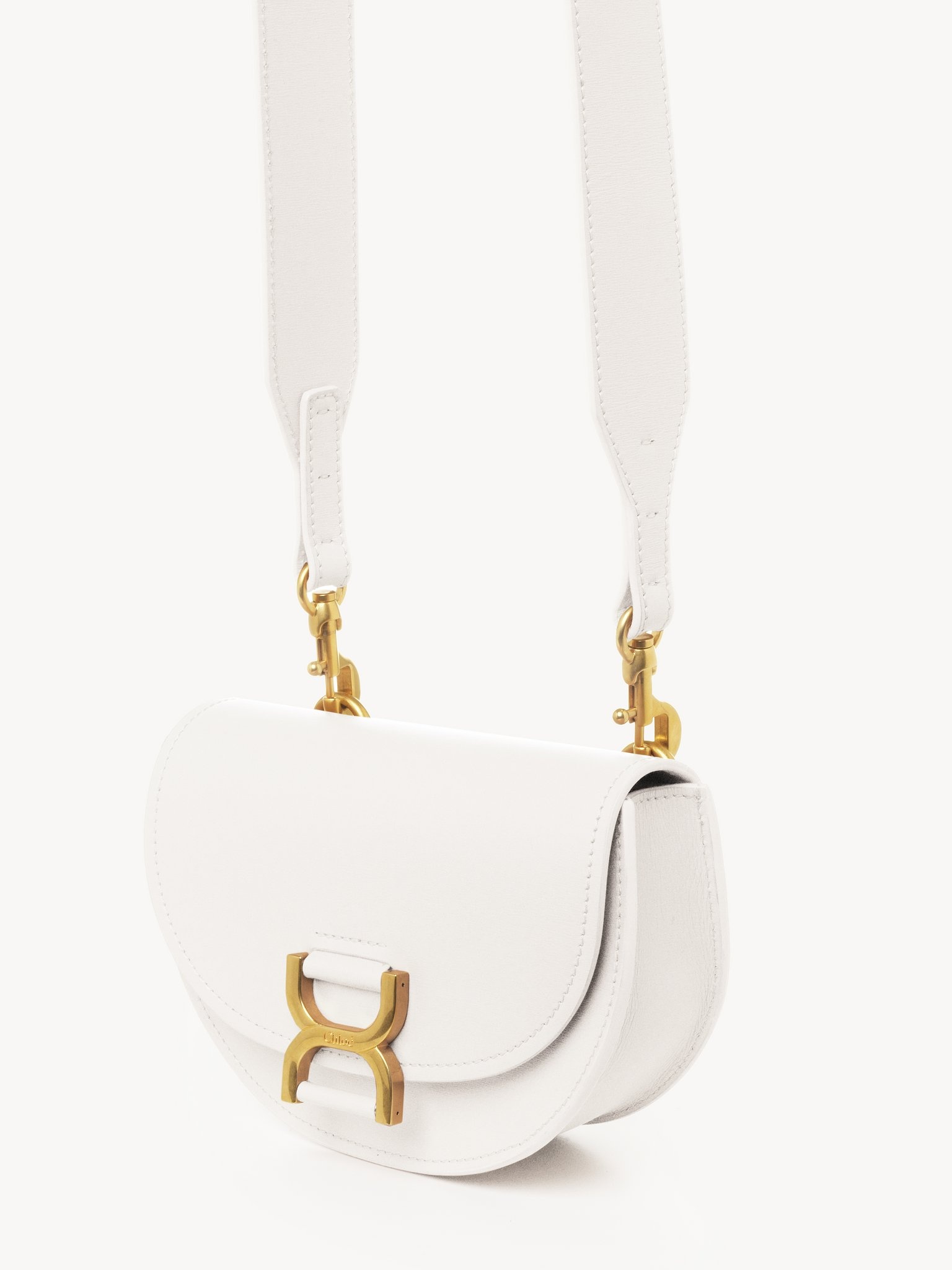 Marcie Half Flap leather crossbody bag