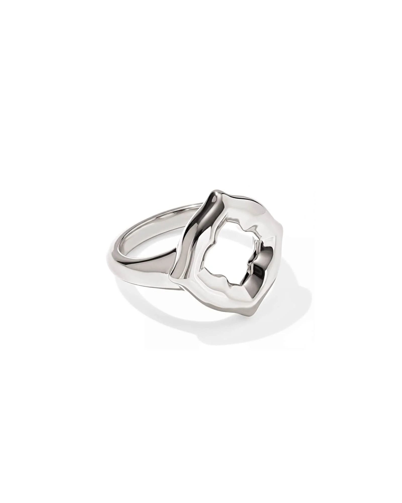 Dira Open Frame Sterling Silver Cocktail Ring - 1