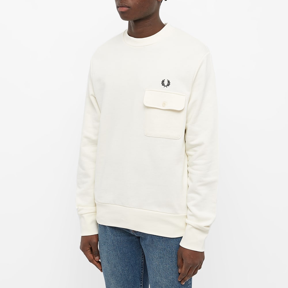 Fred Perry Button Down Pocket Sweat - 2