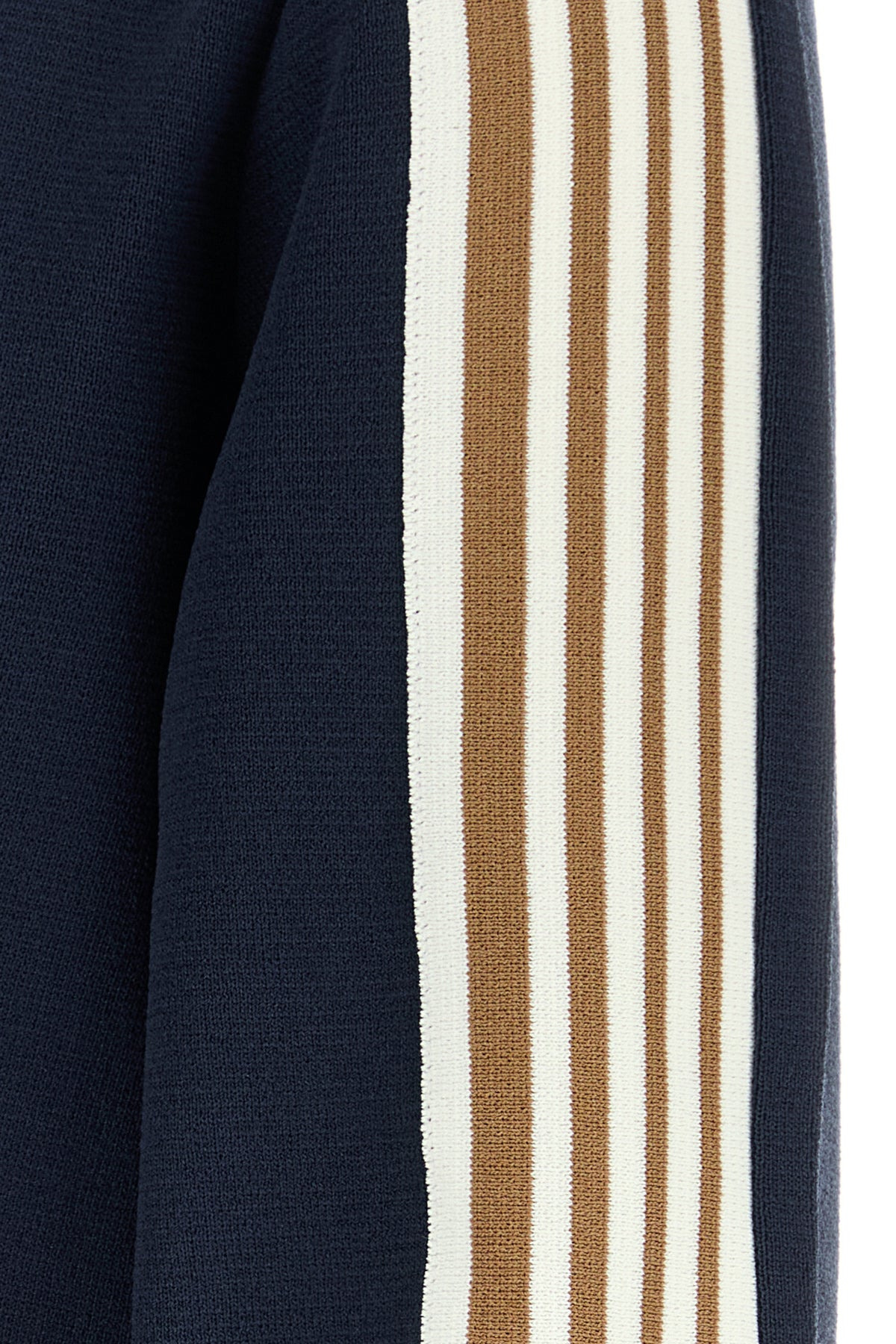 Navy blue knit cardigan - 3