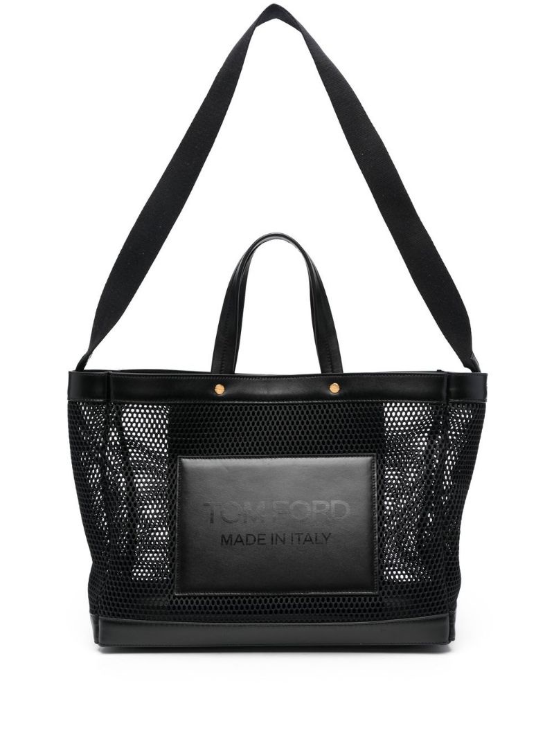 semi-sheer tote bag - 1