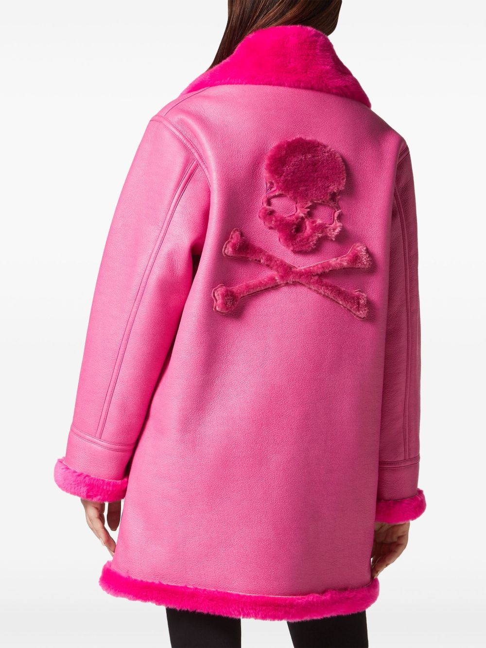 Eco Mutton Aviator Skull&Bones coat - 2