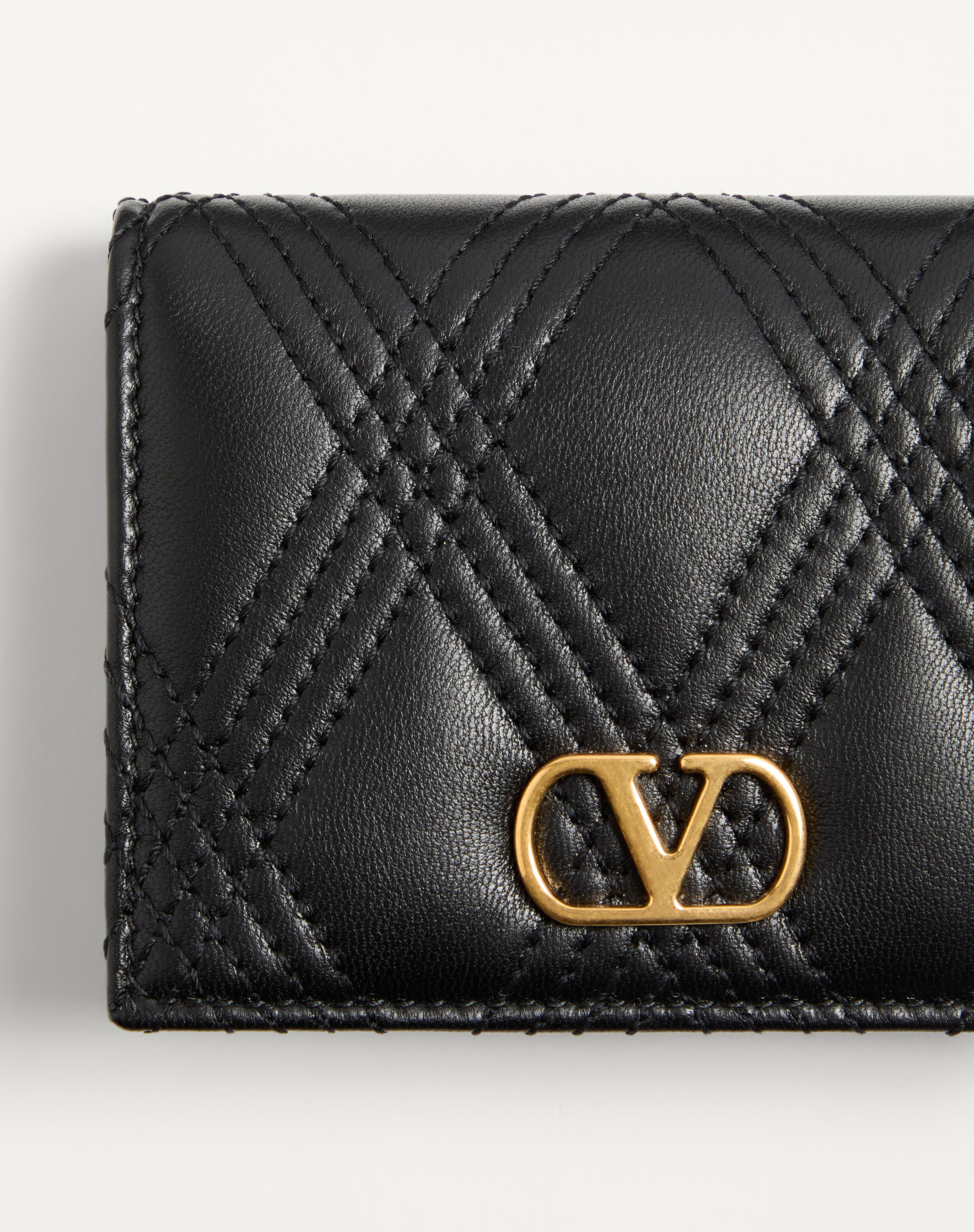 VALENTINO GARAVANI QUILTIE 67 WALLET IN QUILTED NAPPA LEATHER - 2