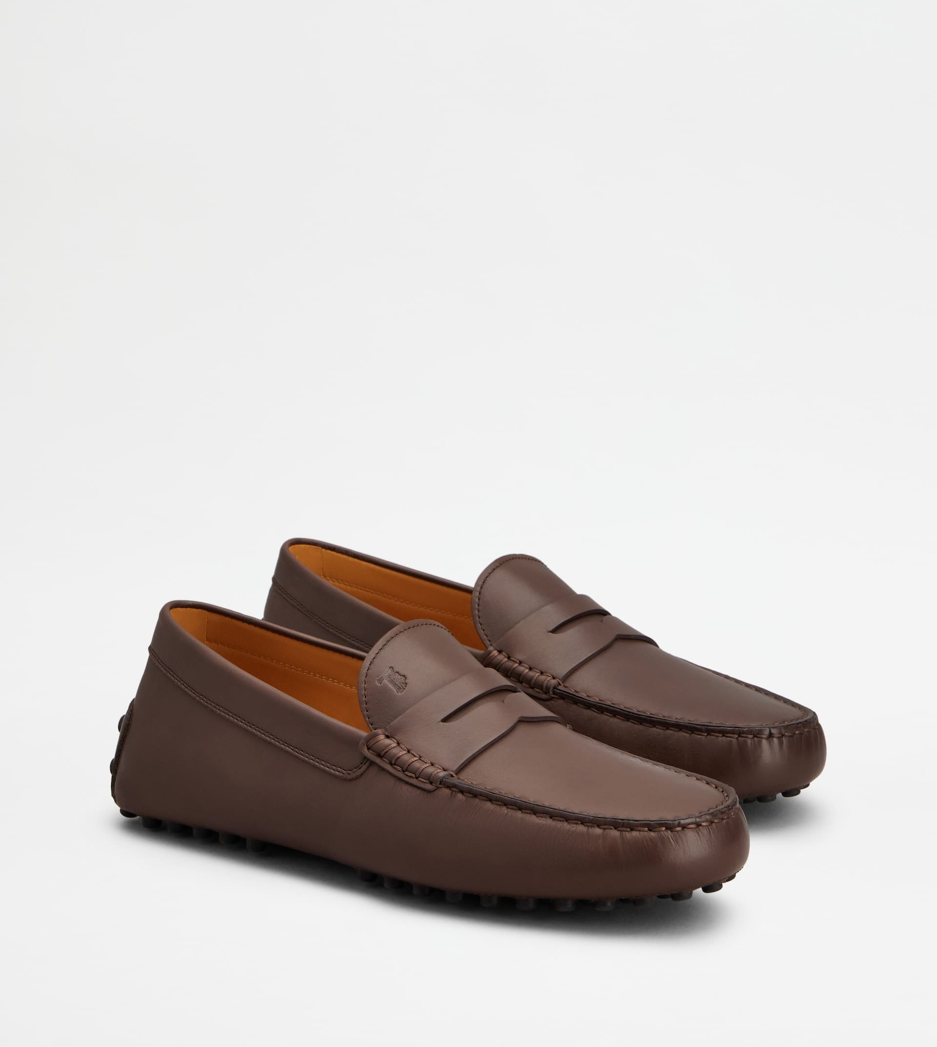 GOMMINO DRIVING SHOES IN LEATHER - BROWN - 2