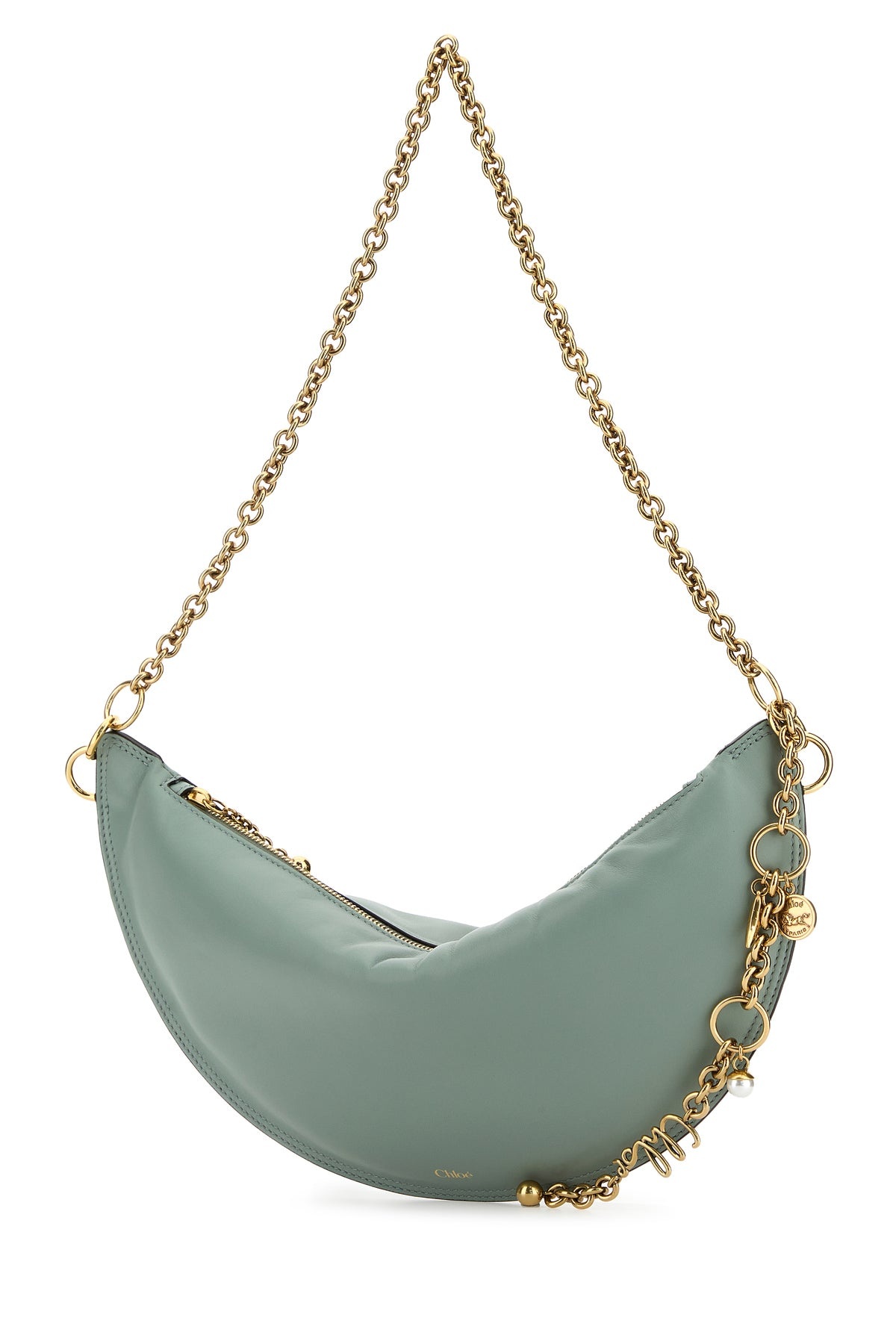 Sea green nappa leather Chloe Icons shoulder bag - 2