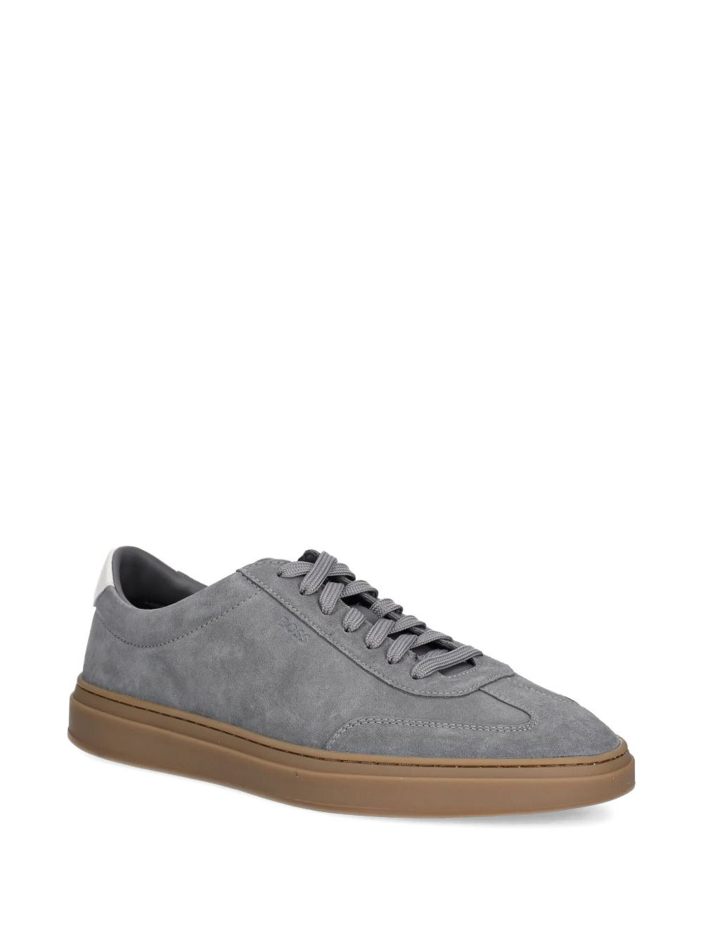 suede leather low-top sneakers - 2