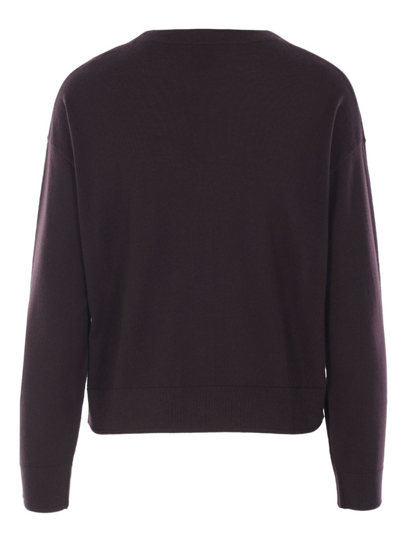 Allude button-front V-neck cardigan outlook