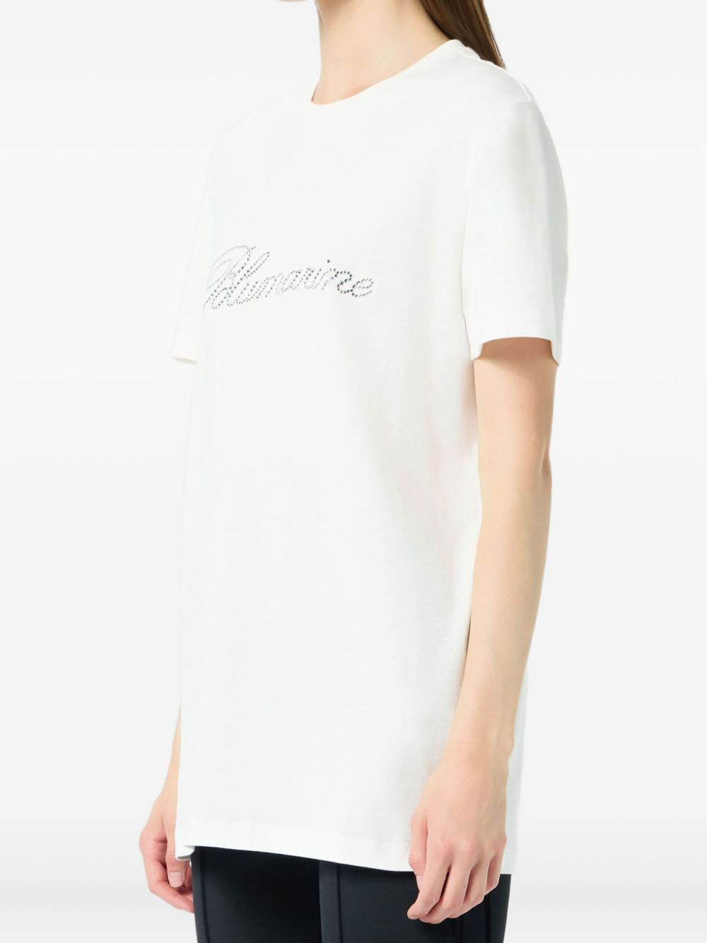 crystal-embellished T-shirt - 5