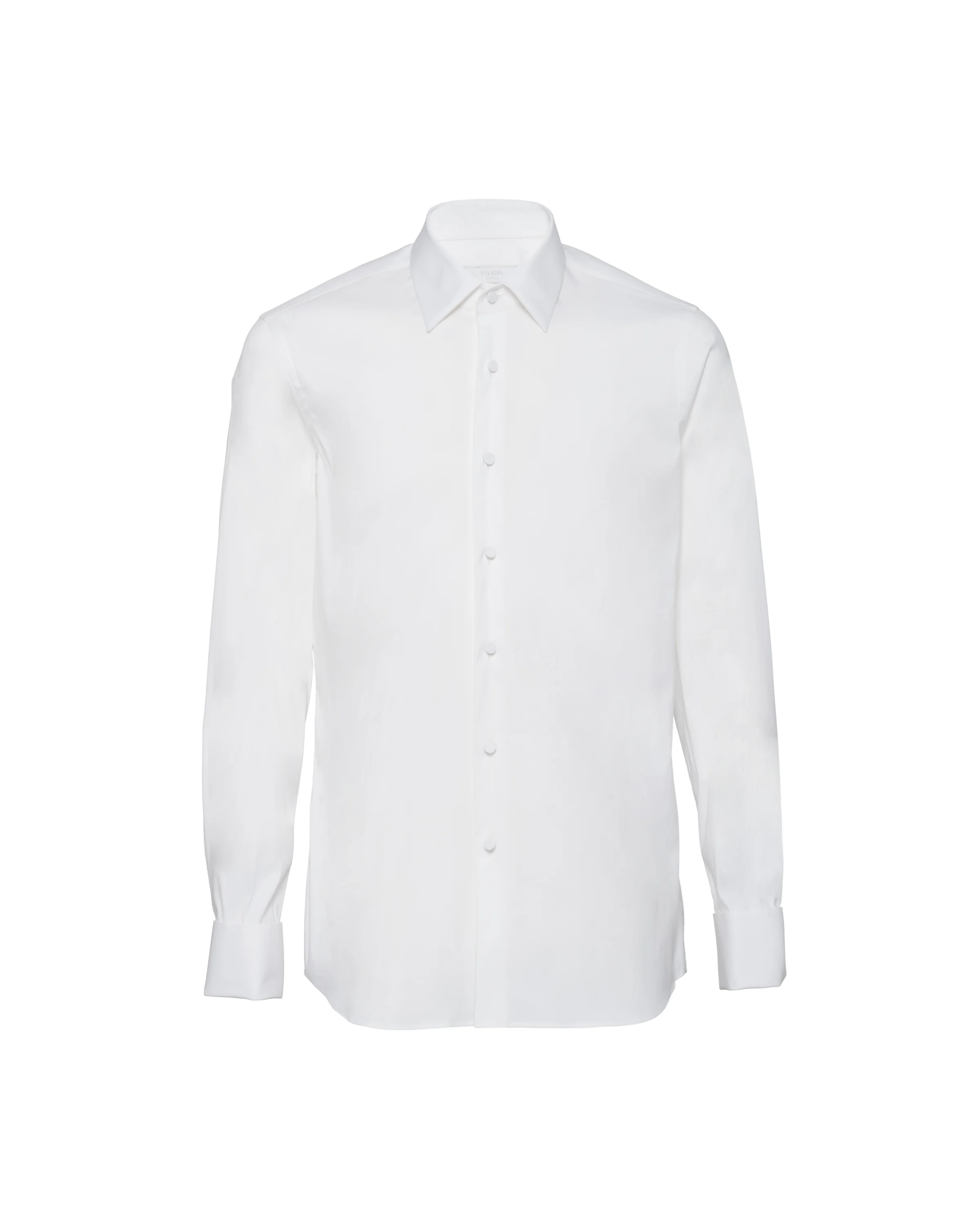 Stretch poplin tuxedo shirt - 1