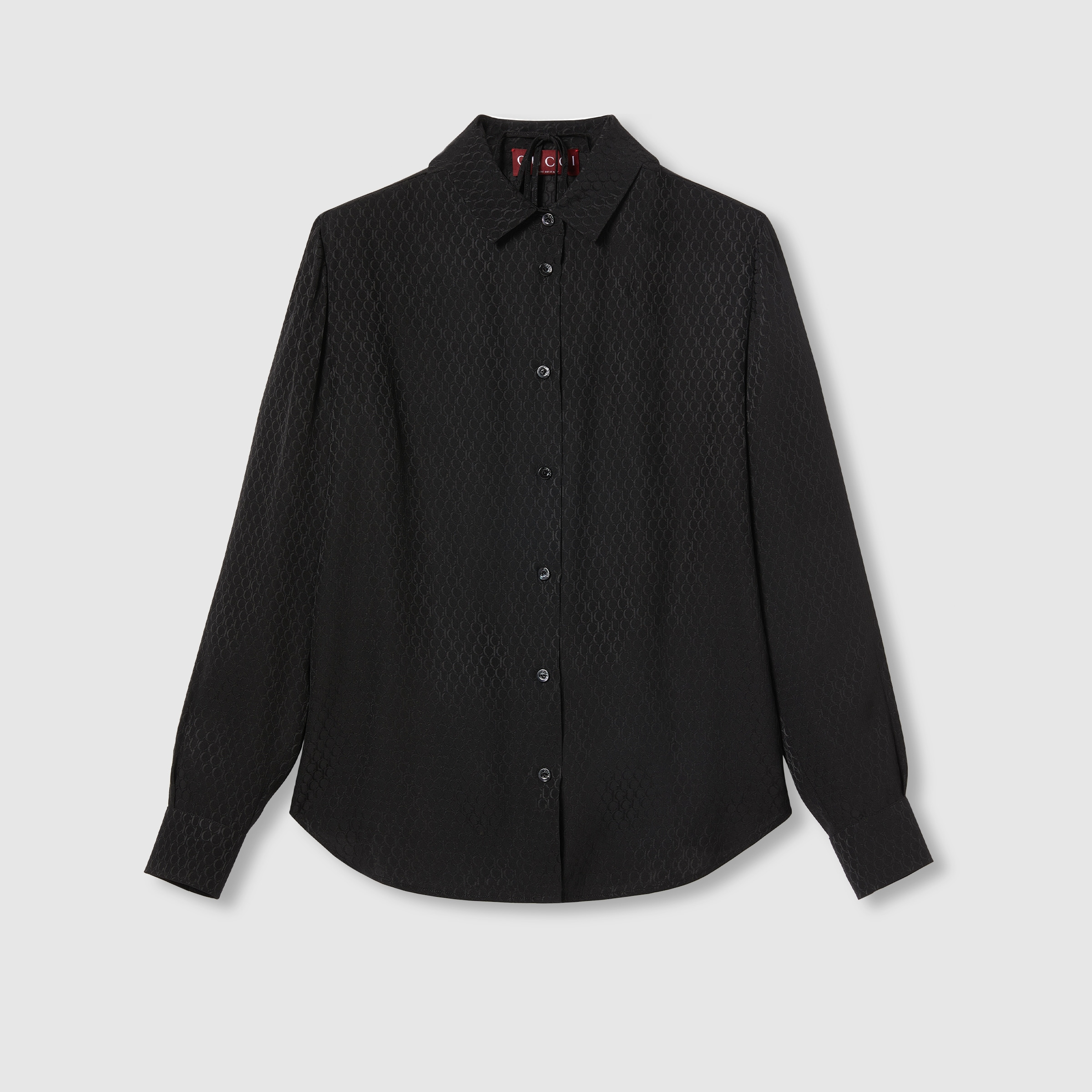 Gucci silk jacquard shirt and bra set - 4