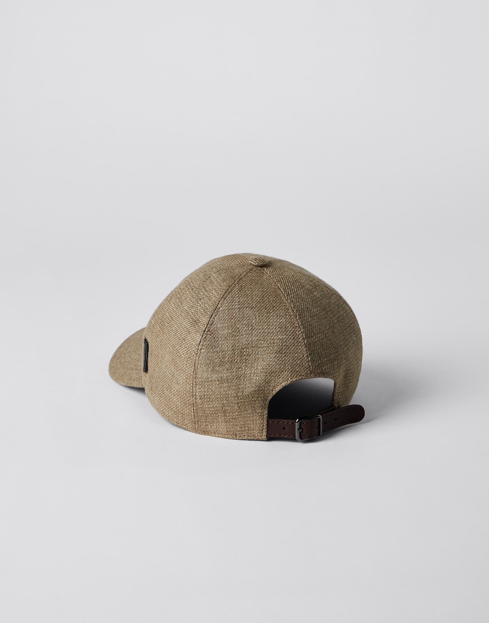 Sparkling linen baseball cap with shiny tab - 2