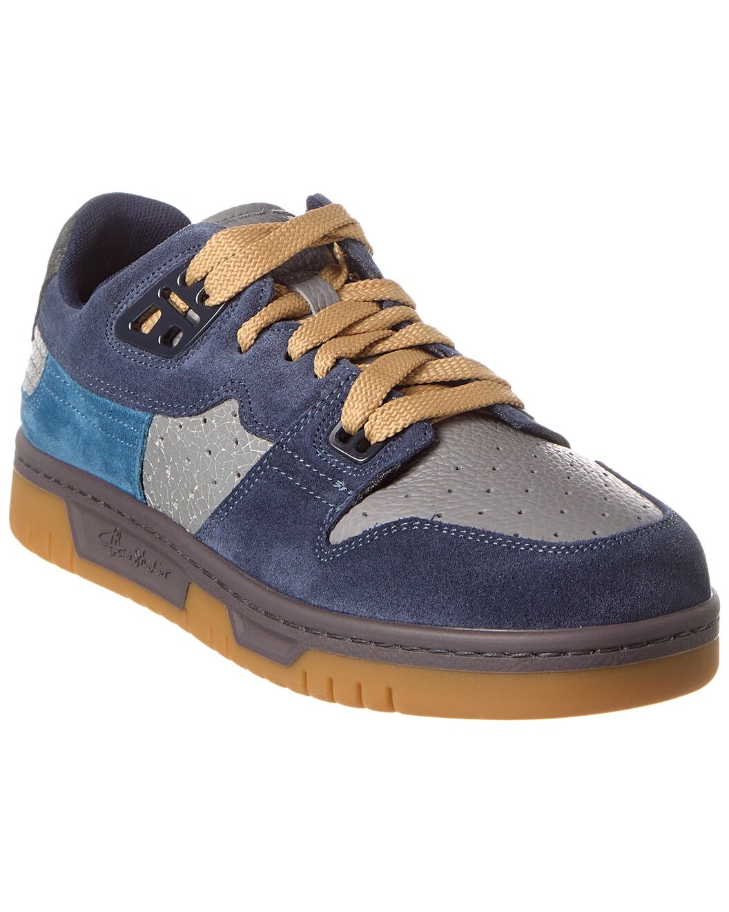 Acne Studios Low Fuzzy Leather & Suede Sneaker - 1
