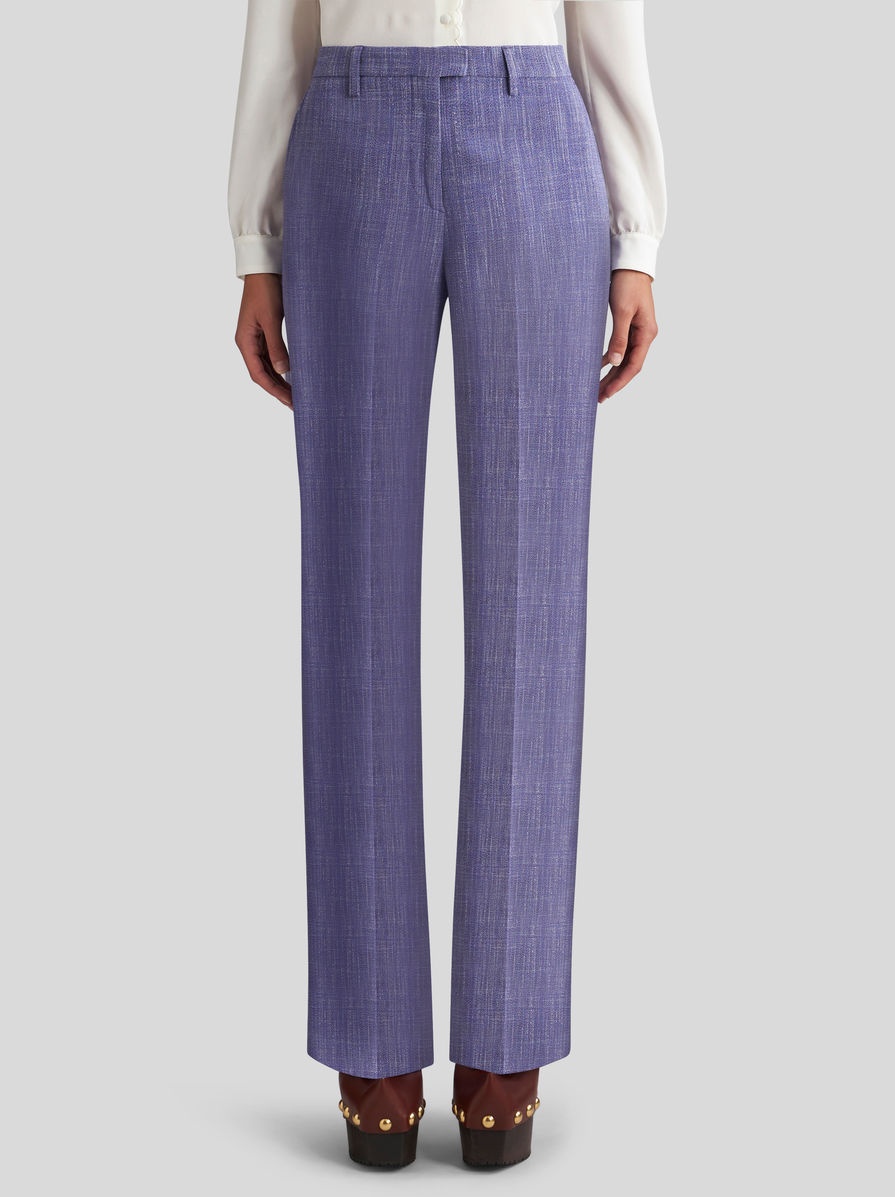 SLUB FABRIC TROUSERS - 2