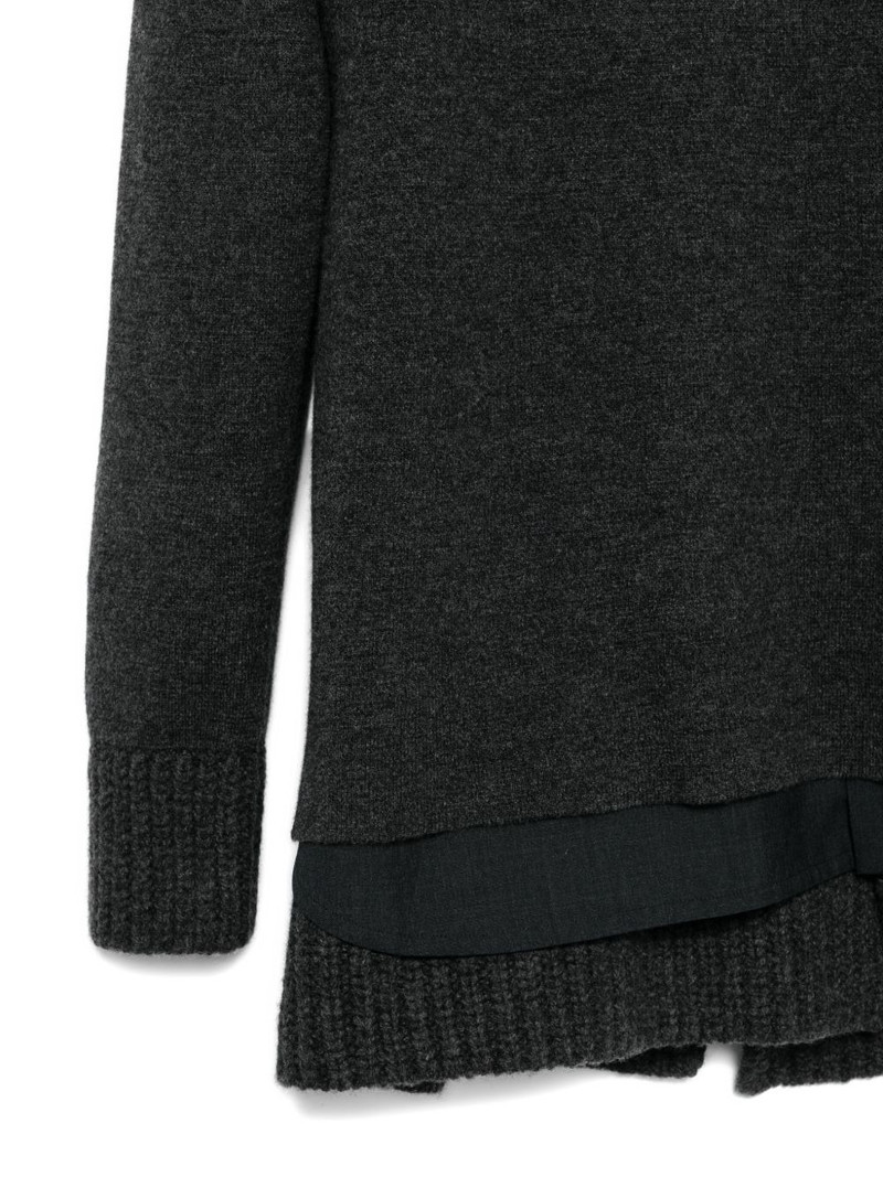layered classic-collar mini dress 3
