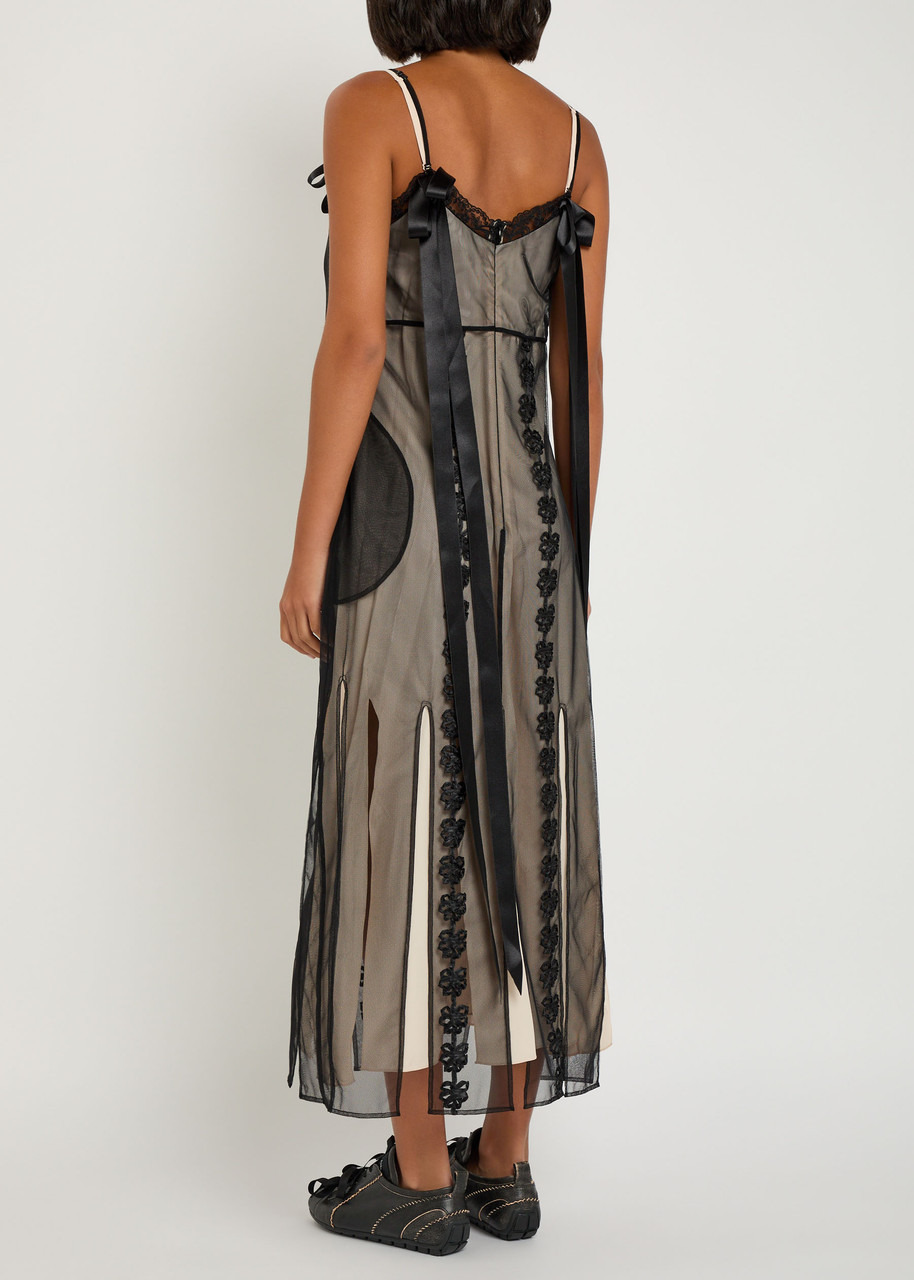 Simone Rocha Floral-appliquéd Tulle Maxi Dress - 3