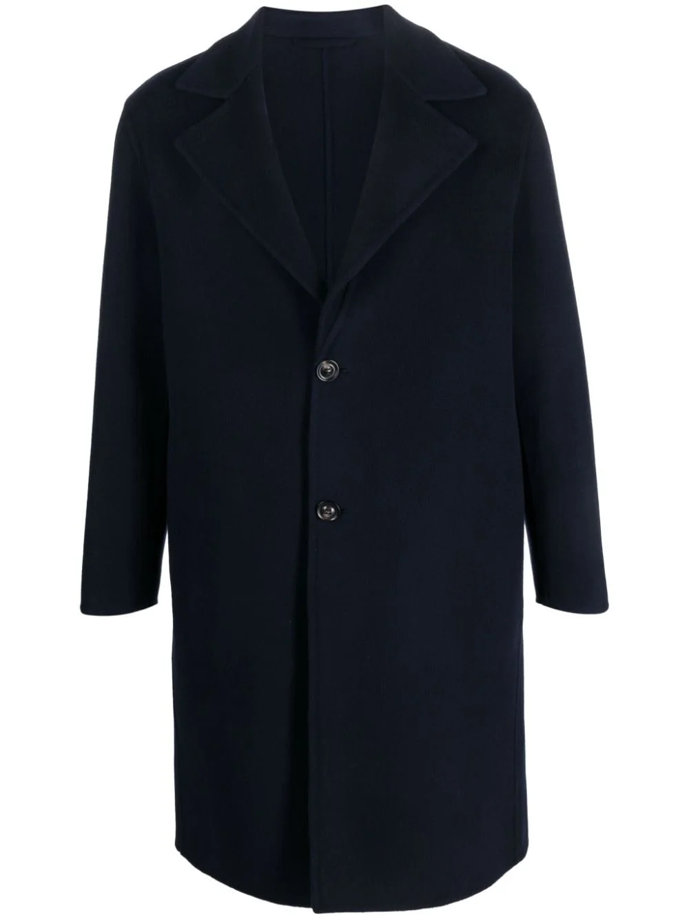 single-breasted wool-blend coat - 1
