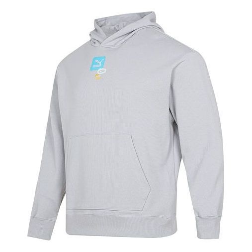 PUMA Oversize Trend Graphic Logo Hoodie 'Grey' 536061-19 - 1