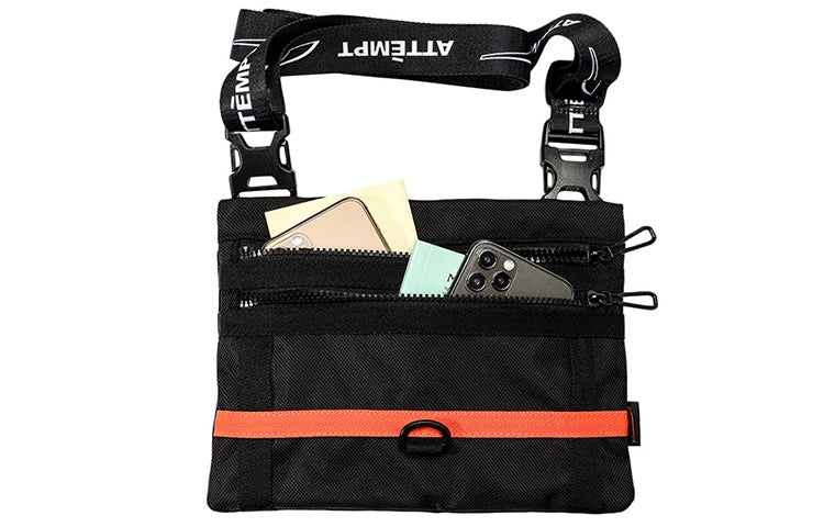 PUMA x ATTMPT Cross Body Bag 'Black Orange' 07750201 - 5