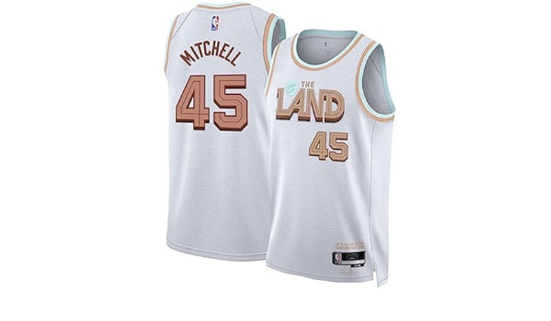 Nike Nike x NBA Donovan Mitchell Cleveland Cavaliers Jerseys 'White' DQ0239-100 outlook