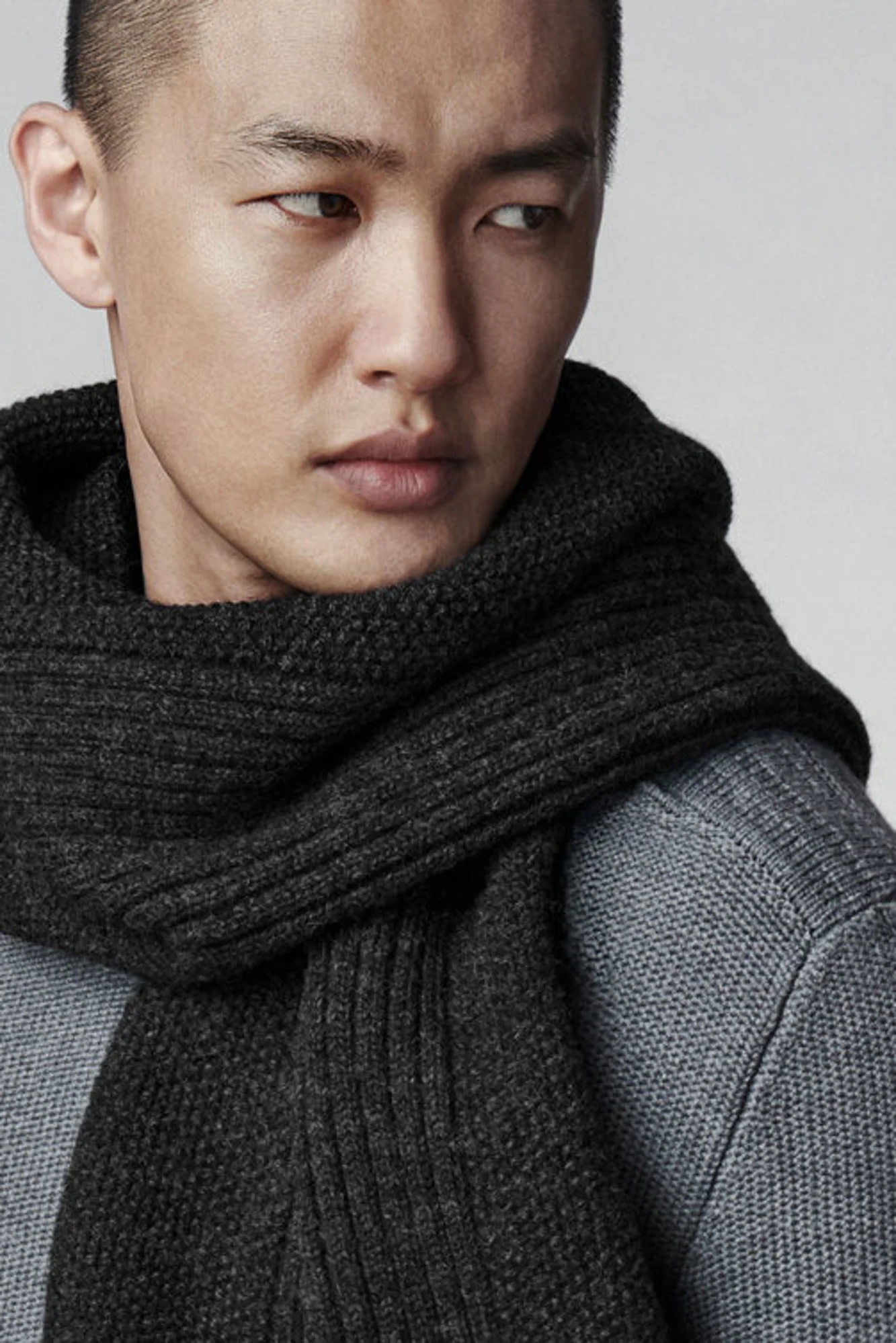 TEXTURED KNIT SCARF - 3