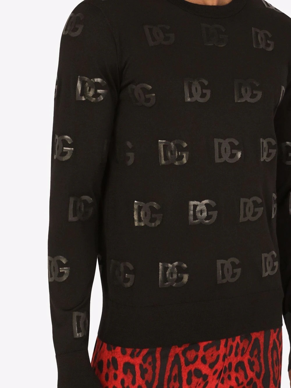 sequin-logo jumper - 5