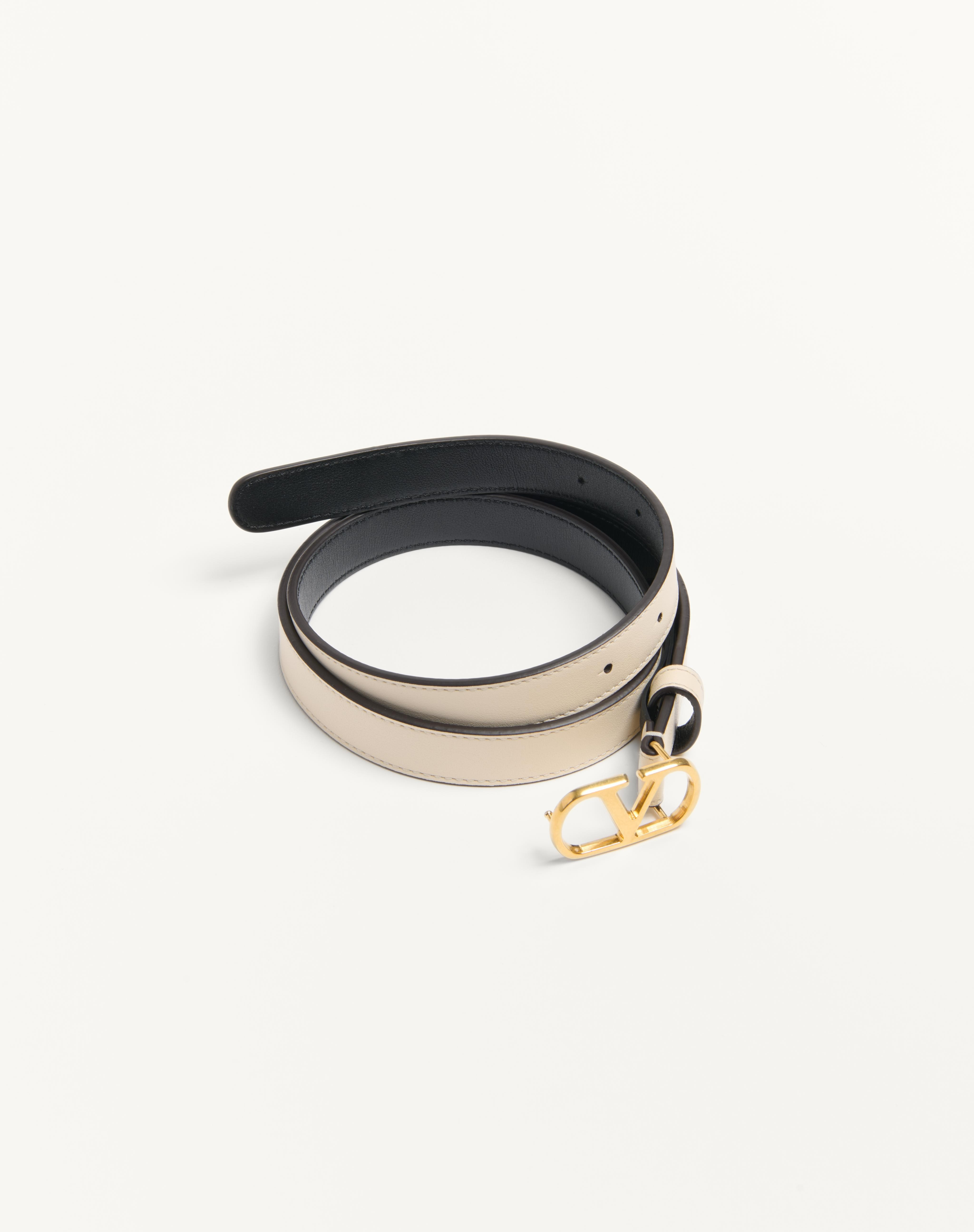 VLOGO SIGNATURE BELT IN SHINY CALFSKIN 20 MM - 3