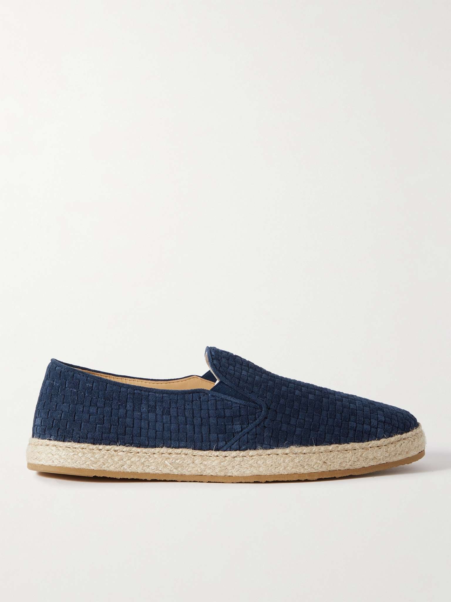 Woven Suede Espadrilles - 1