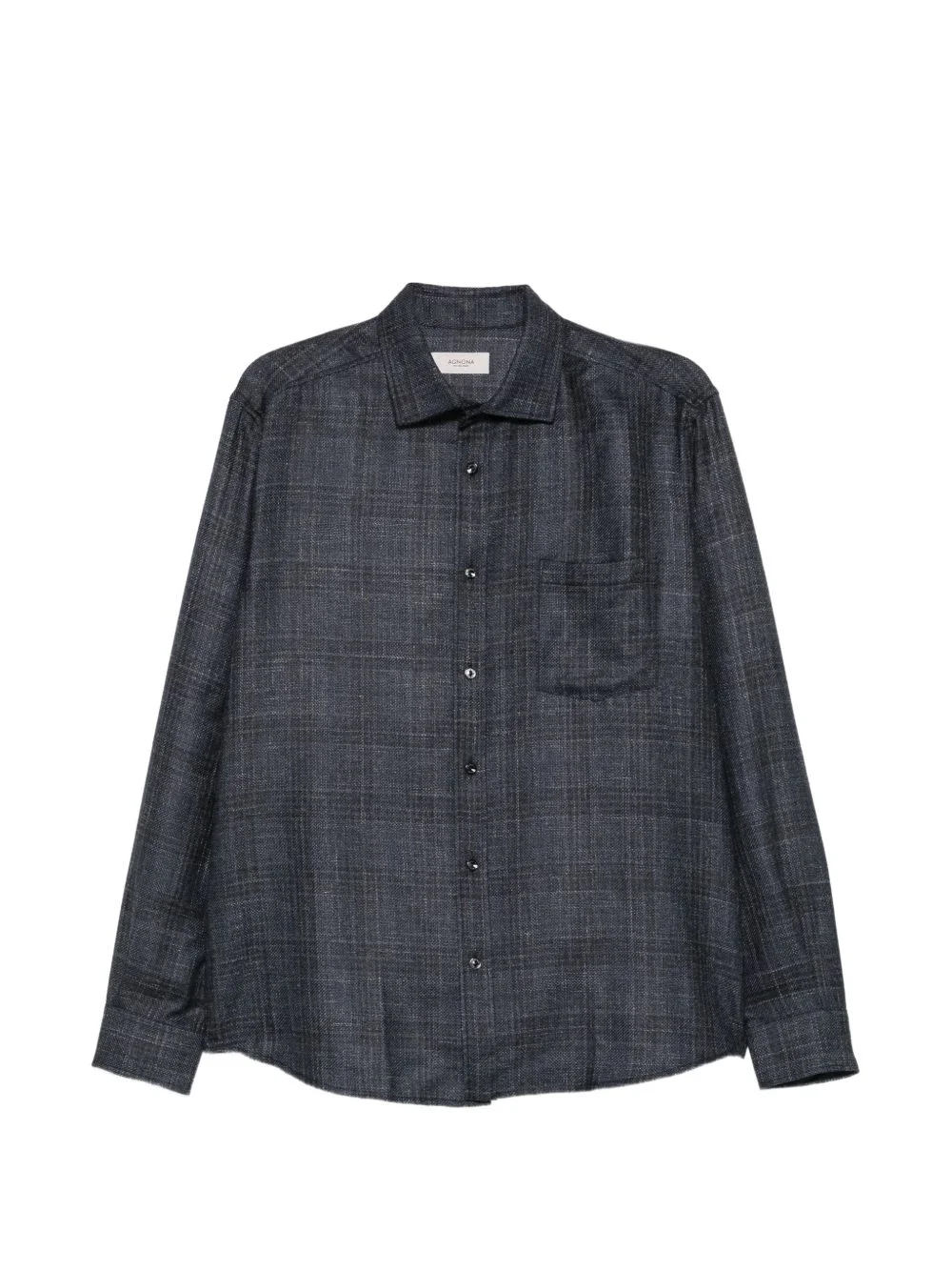 plaid chest-pocket shirt - 1