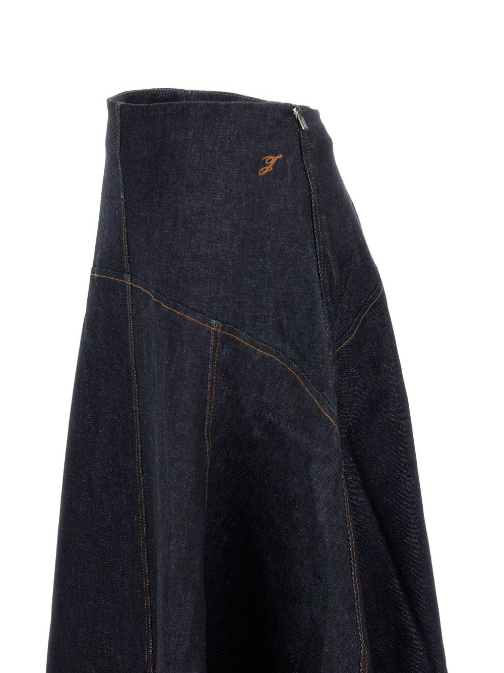 The Triangle de-Nîmes flared denim skirt - 3