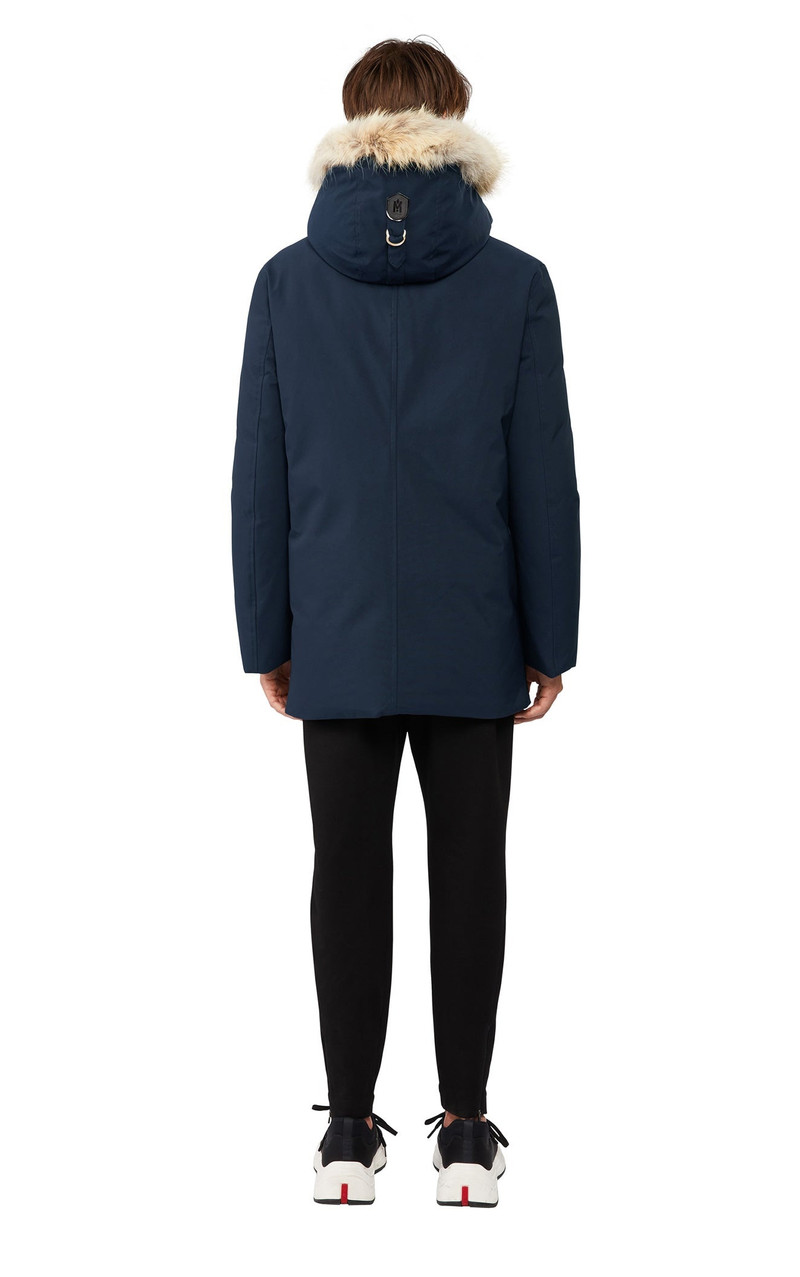 EDWARD 2-In-1 down parka with hooded bib and natural fur 5