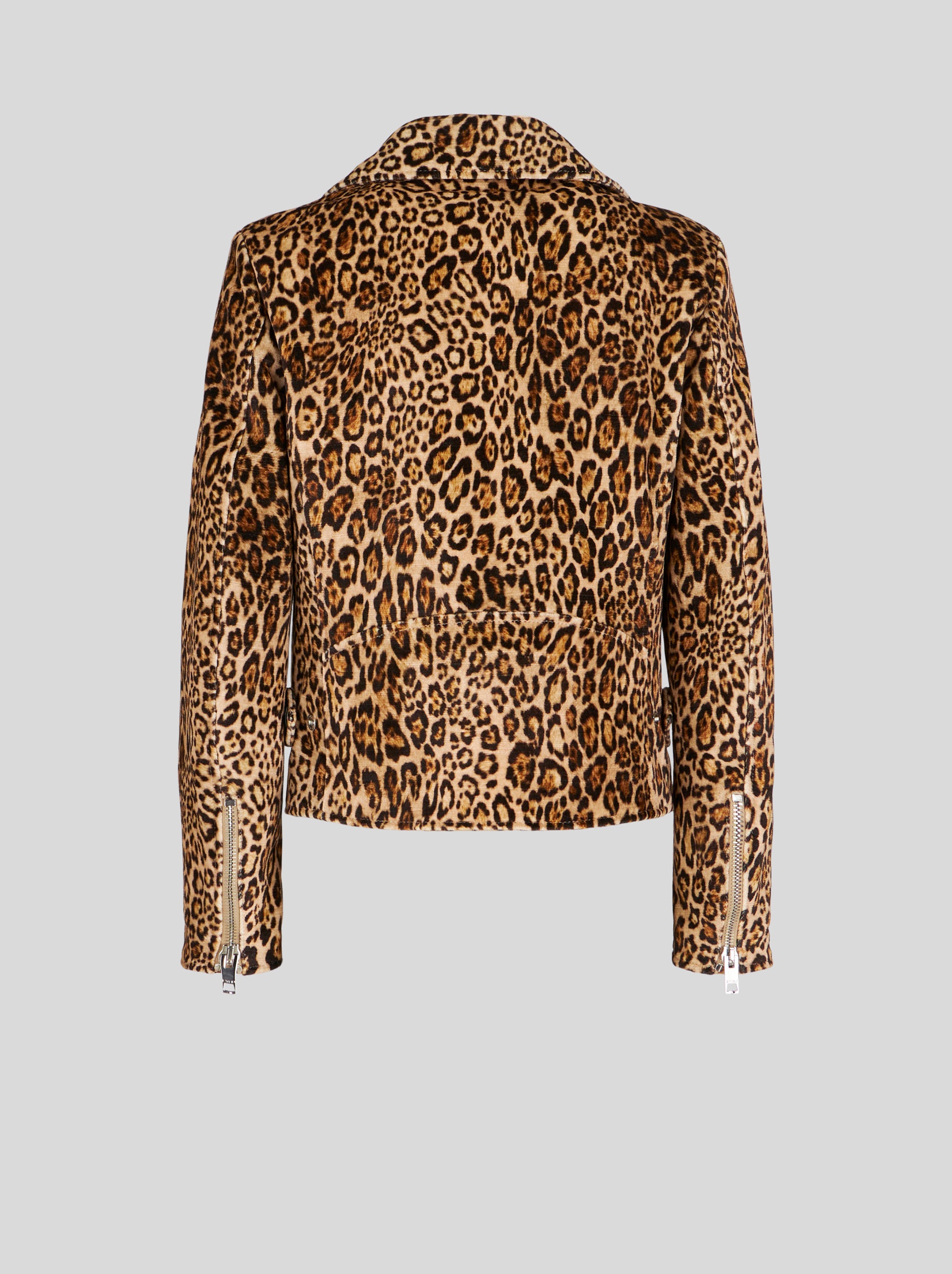 BIKER JACKET WITH ANIMALIER PRINT - 5