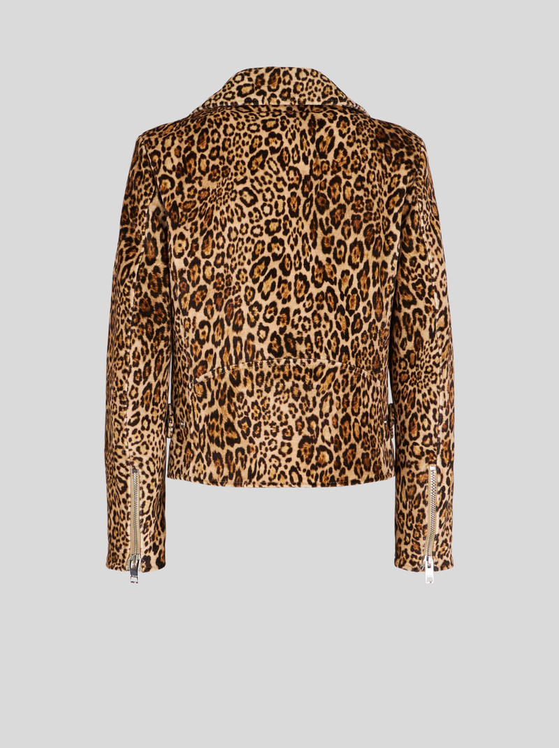 BIKER JACKET WITH ANIMALIER PRINT 5