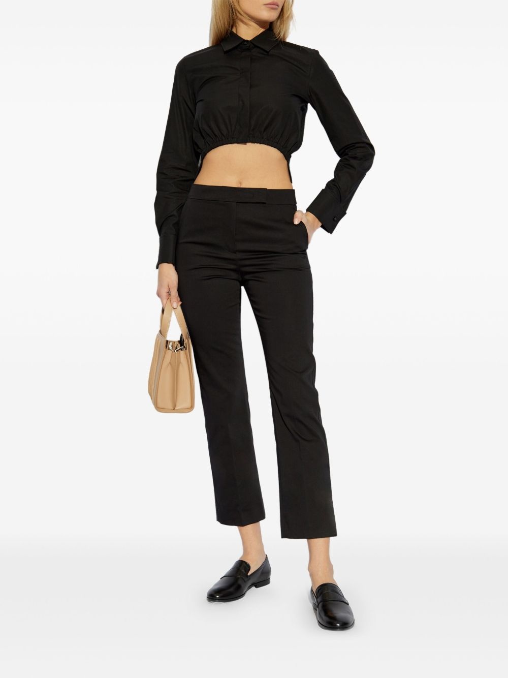 cotton tapered trousers - 2