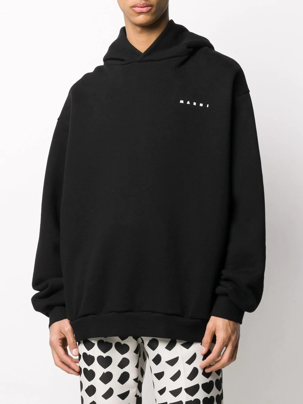 oversized graphic print hoodie - 4