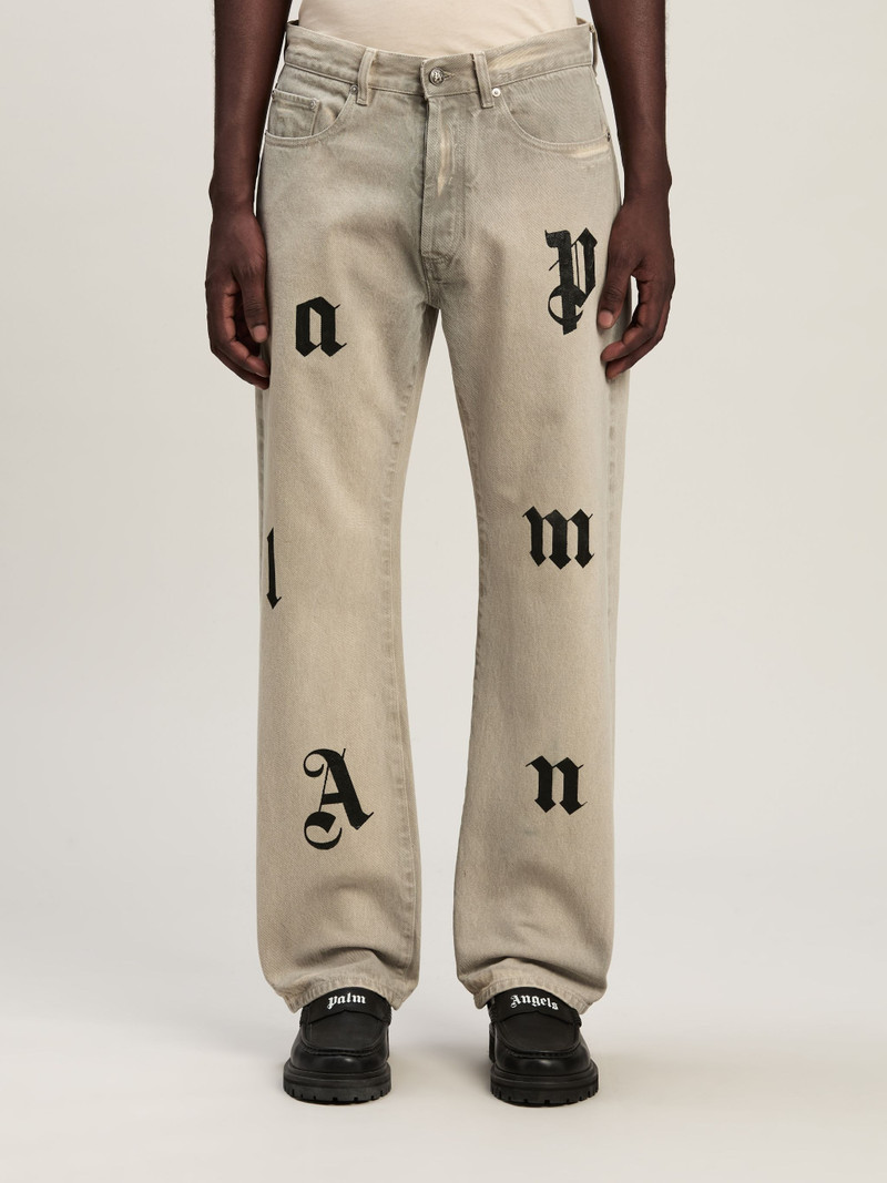 Logo Letters Jeans Loose Fit 3