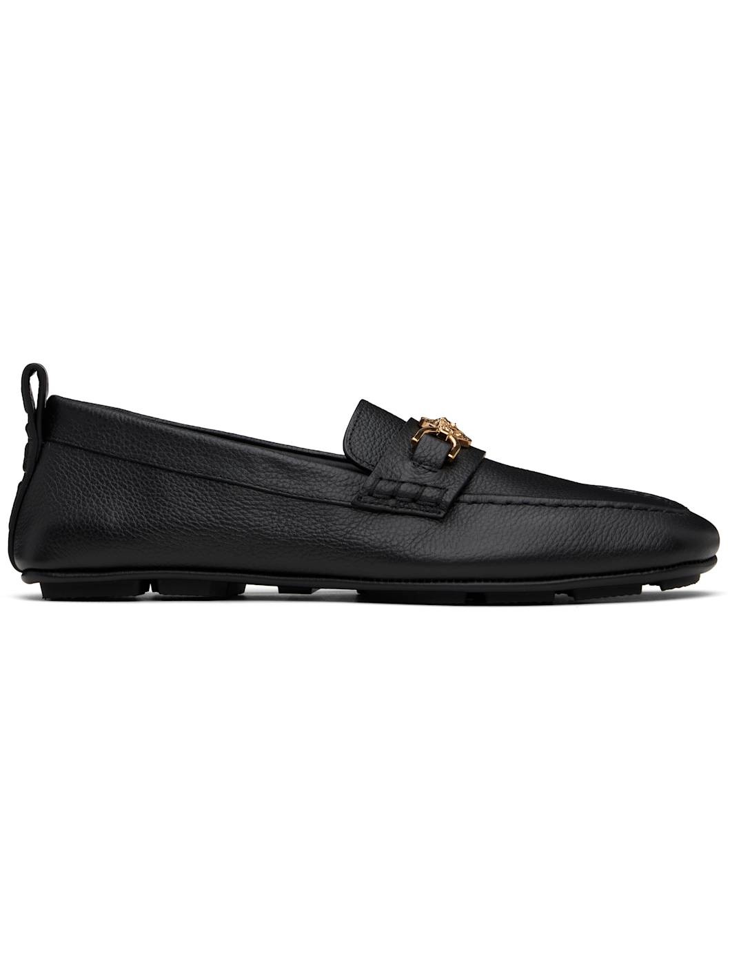 Black Villa Driver Loafers - 1