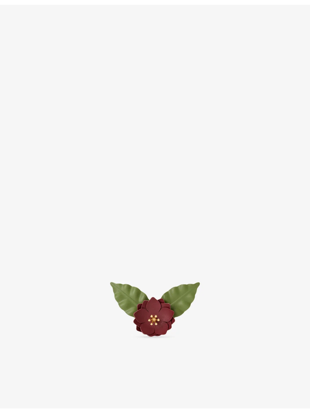 Loewe x Paula's Ibiza Flower Pistil Leather and Brass Pin - 1
