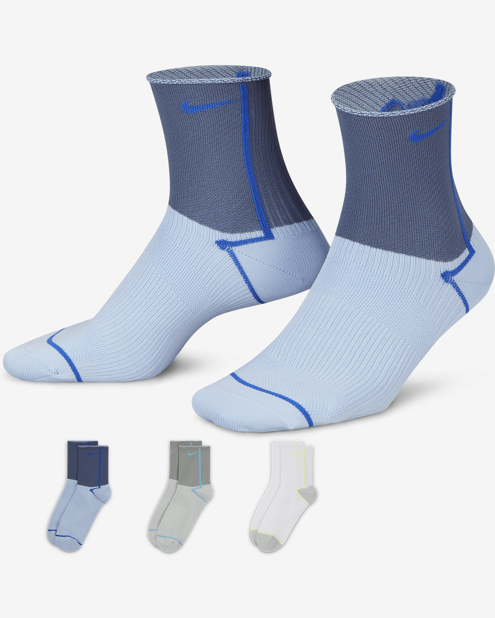 Nike Everyday Plus Lightweight Women's Training Ankle Socks (3 Pairs) - 1