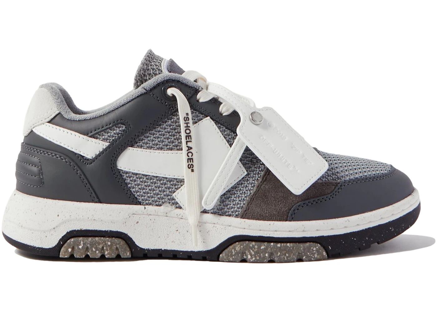 OFF-WHITE Out Of Office Low Mesh Dark Grey White - 1