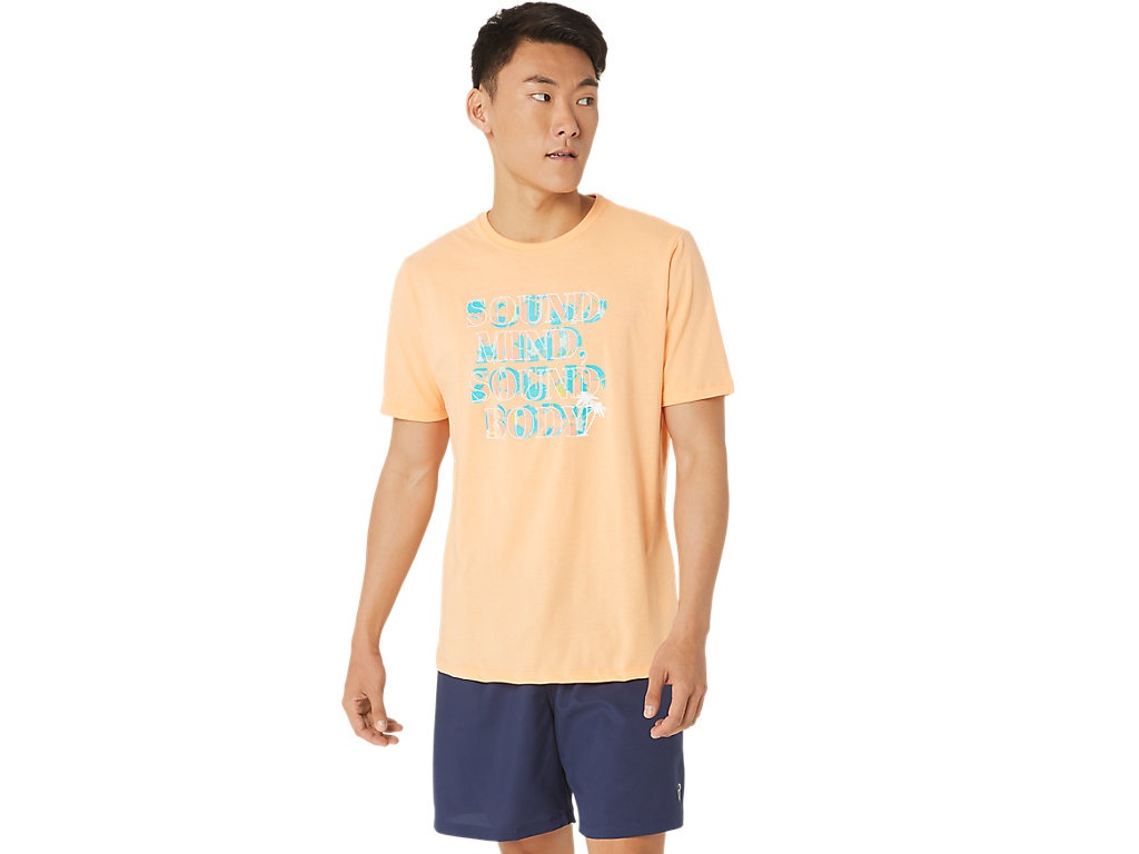 ASICS HIBISCUS SLOGAN TEE - 1