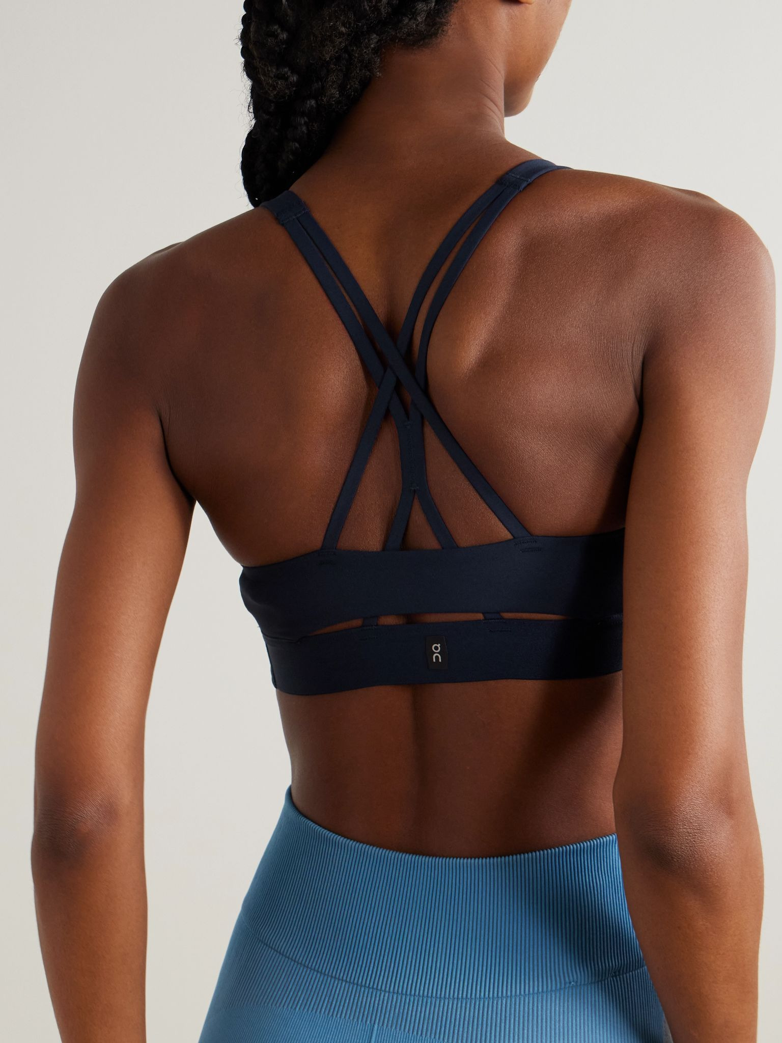 Studio recycled sports bra Navy - 3
