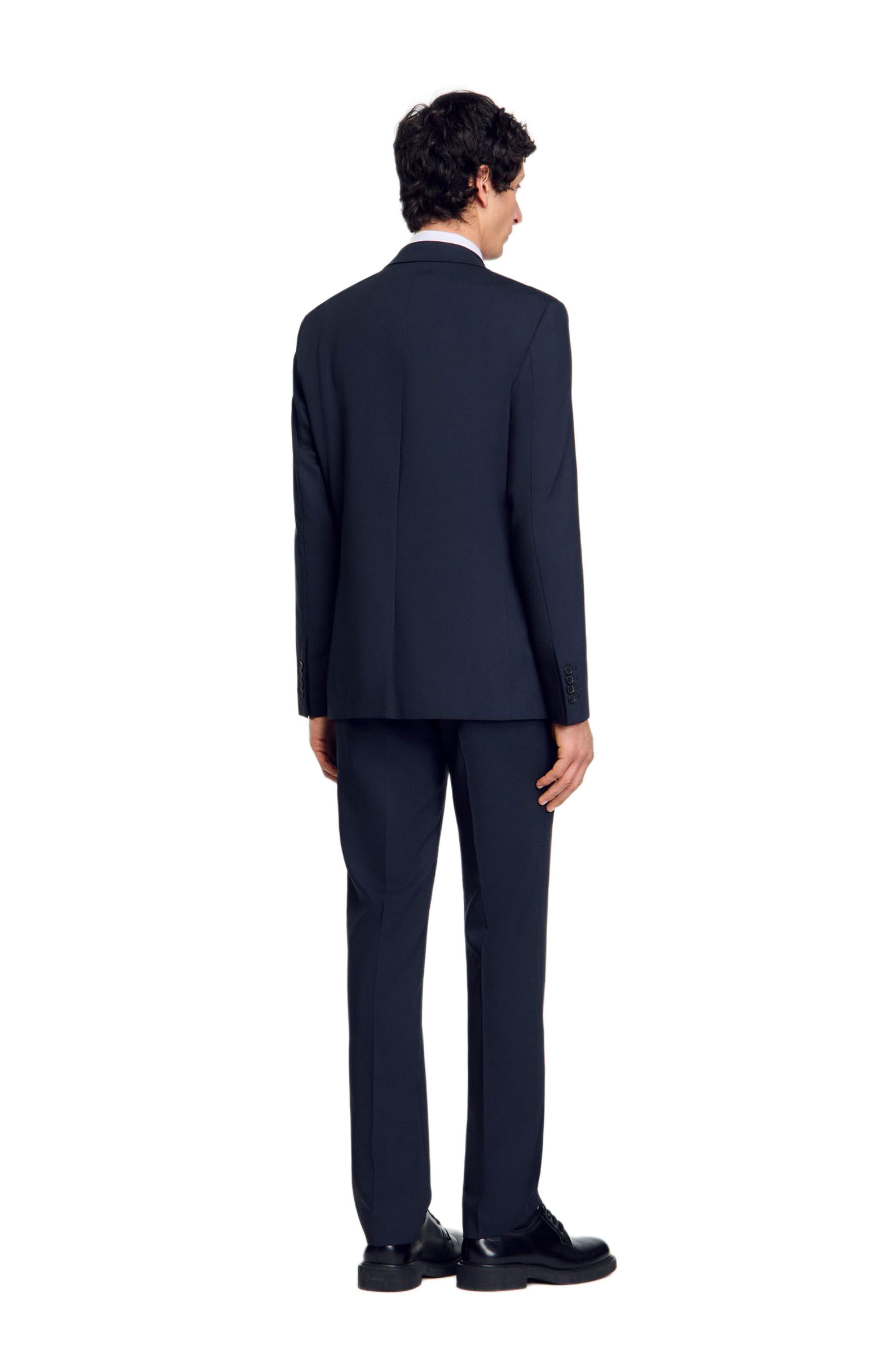 SANDRO Wool suit jacket in Midnight Blue at Nordstrom - 2