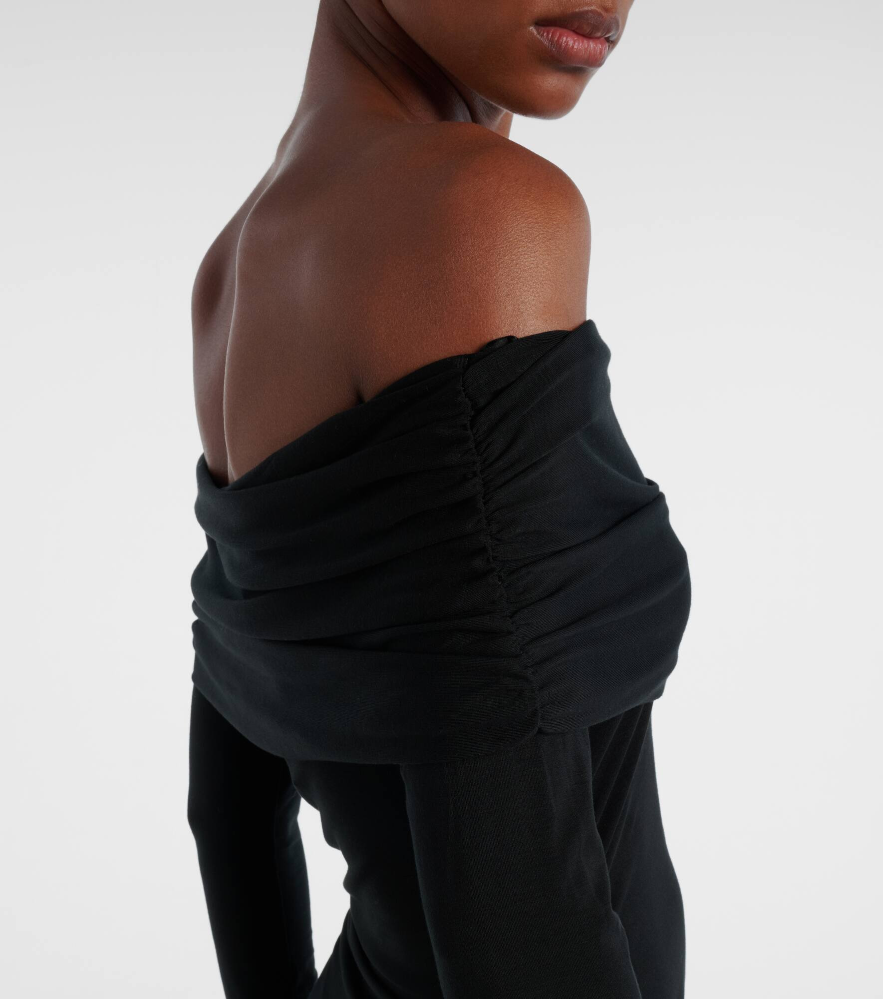 Tinette ruched off-shoulder midi dress - 5