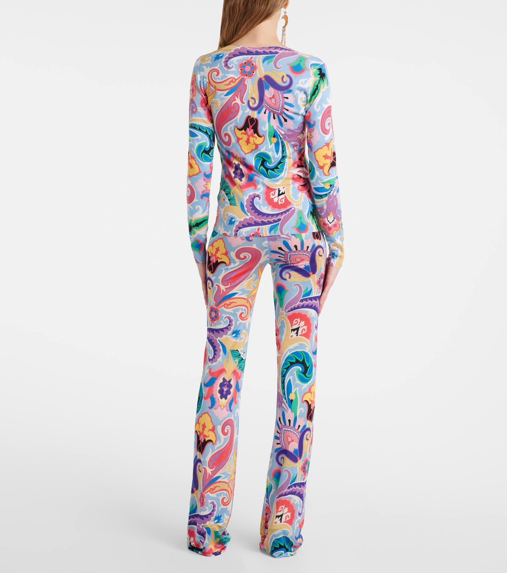 Paisley silk-blend sweater - 3