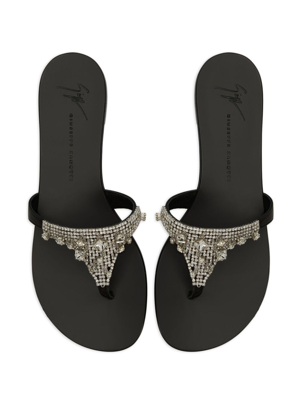 Clarett crystal-embellished flat sandals - 4