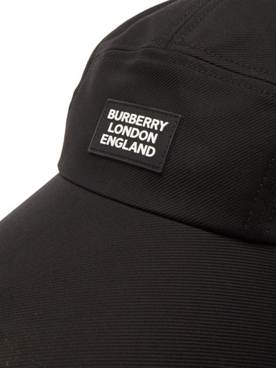 Burberry Logo-patch cotton bonnet cap outlook