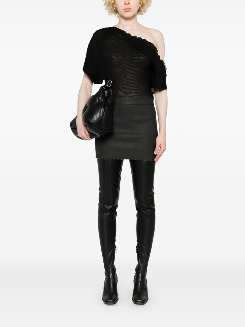 Rick Owens denim mini skirt outlook